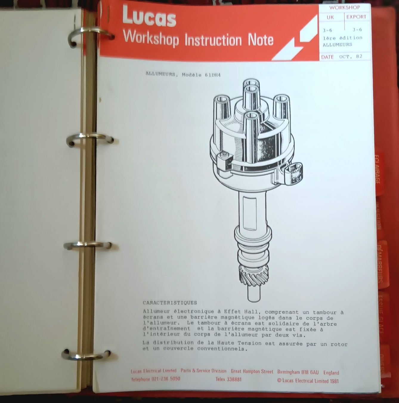 Lucas Tutti pezzi di ricambio auto: Lucas Autoelektro Service Mitteilungen Instructions Oldtimer – Usato da Lichtensteig venduto da B-B-Bier 3