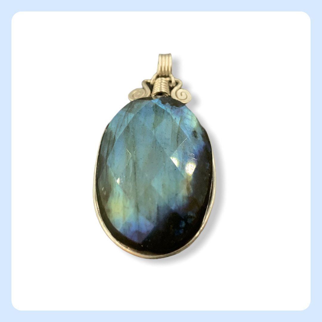 Pendentifs: Labradorit Anhänger, Labradorit kette – Neuf avec emballage d'origine à Zürich par Mevas_Silber 3
