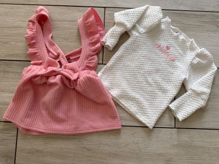 Kleid Zweiteiler, kleid und Pullover 18-24mt 92-98