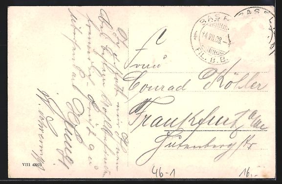 Cartoline postali: Basel, Bundesbahnhof, Mittelbau und Stra – Usato da Berlin venduto da bartko-reher 1