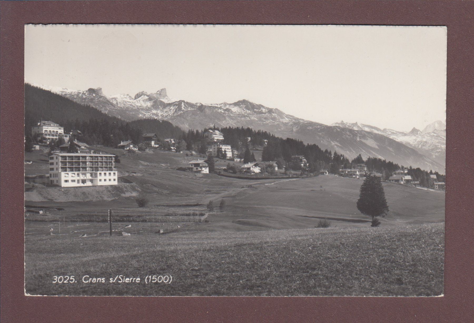 Cartoline postali: CRANS sur Sierre - 1957 – Usato da Pully venduto da nicecards
