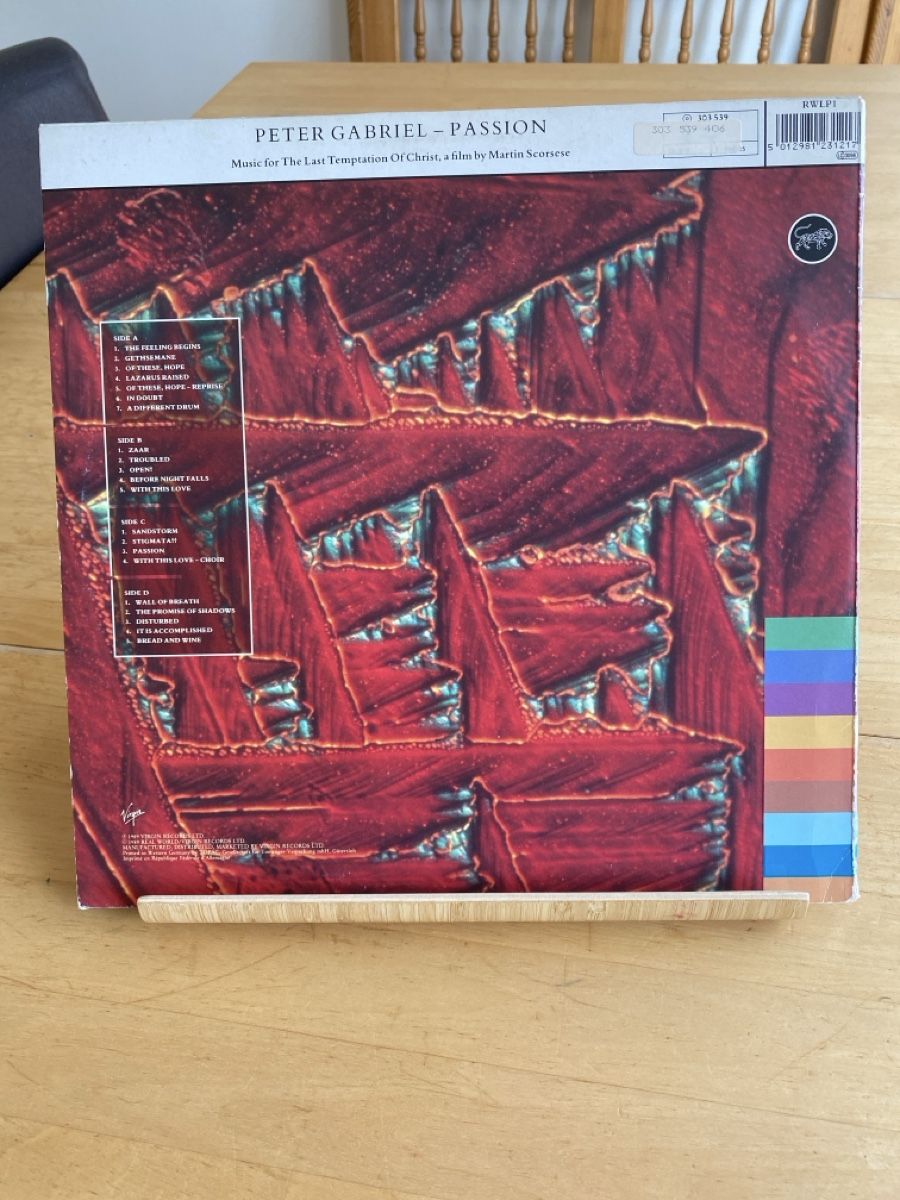 Dischi in vinile: Peter Gabriel – Passion – Usato da Zürich venduto da markus234 1