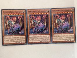 Yu-Gi-Oh! 3x Himmlischer Drache Titanomakhia - Selten!