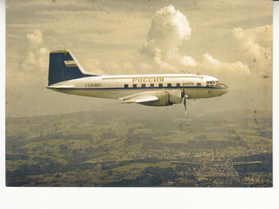 Cartoline postali: ILYUSHIN IL-14 – Usato da Bürglen TG venduto da StampGraf