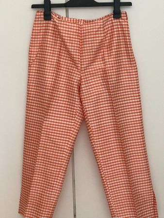Pantalon en taffetas de soie Alberto Bini, jamais porté, T38