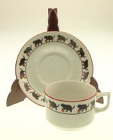 Kindertasse mit Teller Katzen 1944