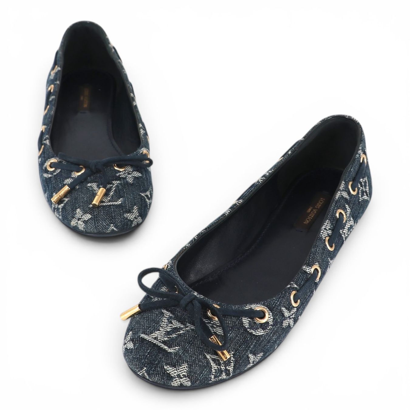 Louis Vuitton Scarpe da donna: Louis Vuitton Ballerinas denim Gr. 37.5 – Usato da Binningen venduto da Designerlabels 1