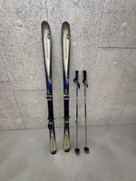 Vintage Rossignol Ski + Stöcke – guter Zustand