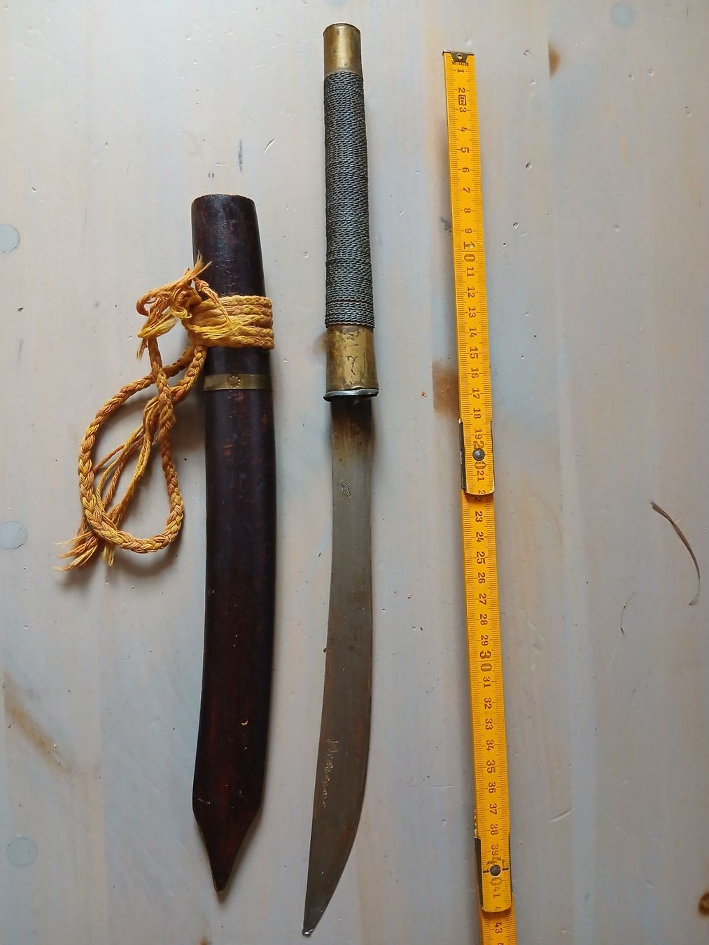 Stichwaffen: Sabre Dha birman avec fourreau – Gebraucht aus Satigny von Asaksa 3