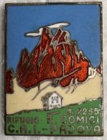 Antikes Abzeichen Rifugio Comici Dolomiten, selten