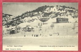 Le Pont - Wintersport auf Lac de Joux - ca. 1910