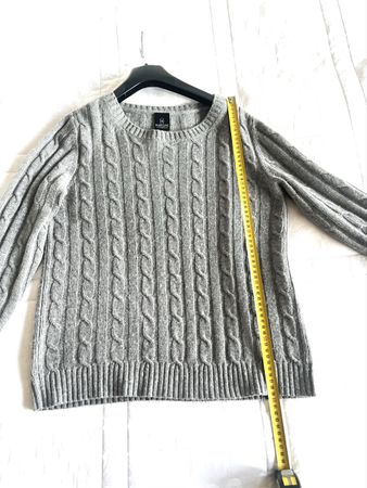 Pull Gris Madeleine 100% Cachemire T. 38/40