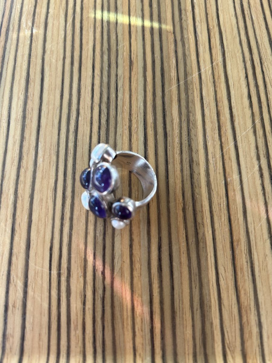 Anelli: Silberring mit Perlen und Amethysten – Usato da Birsfelden venduto da Exclusivity 3
