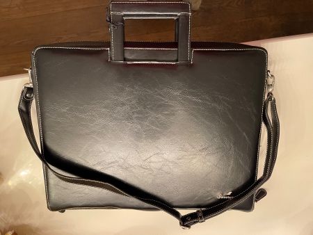 Sacoche ordinateur cuir / Computertasche aus Leder  - NEUVE