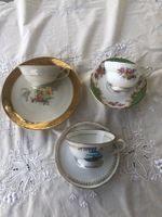 3 Sammeltassen Set Porzellan Tasse