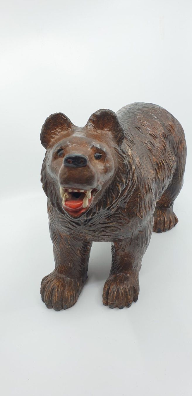 Sculture & Statue: Grosser Keramik Bär 1985 mit Monogramm – Usato da Emmen venduto da magelan