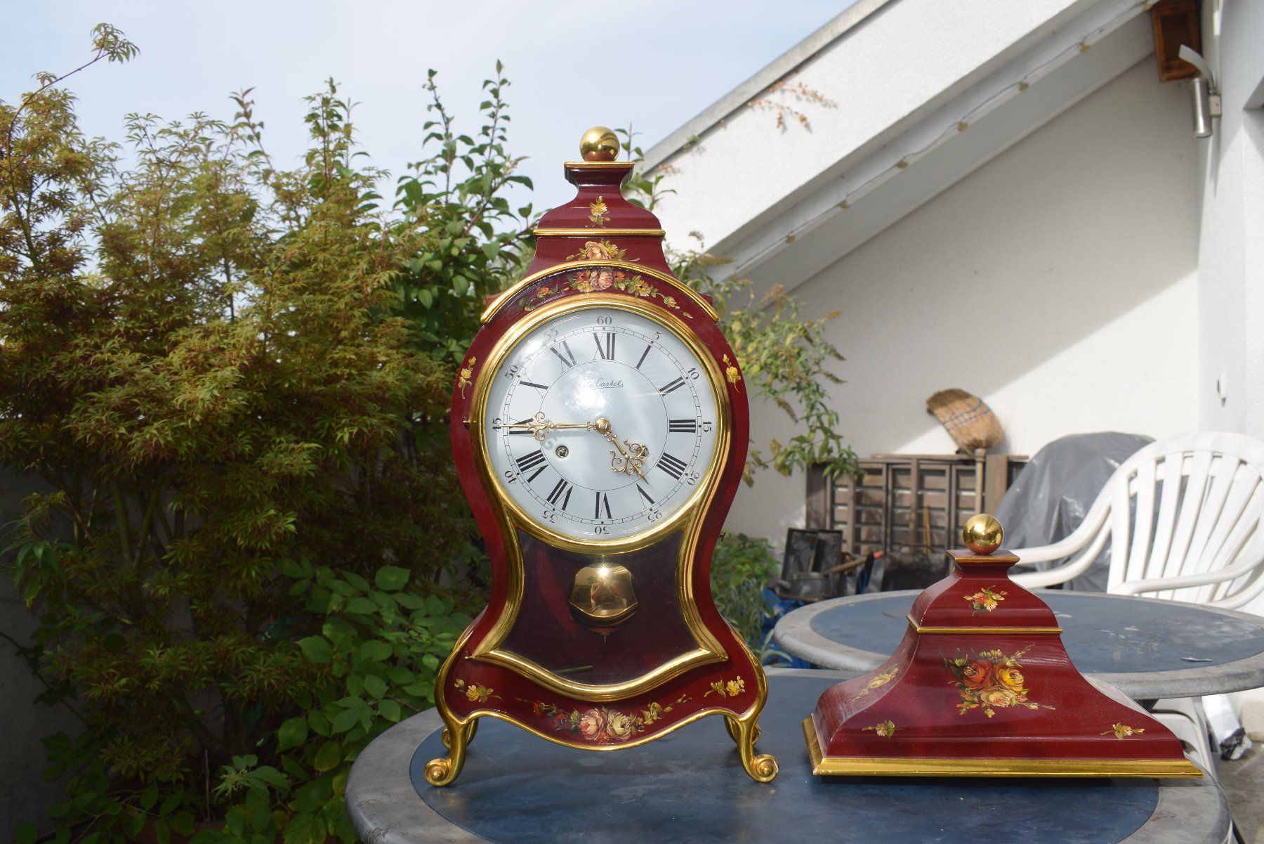 Stand- & Wanduhren: Wunderbare Pendule Le Castel – Gebraucht aus Brügg BE von Aristotolius 6