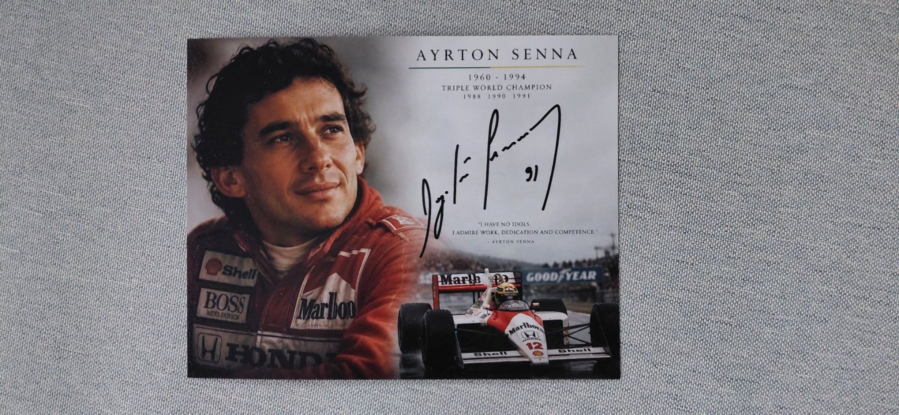 Autografi: Autogramm Ayrton Senna – Usato da Schmerikon venduto da Olympia04