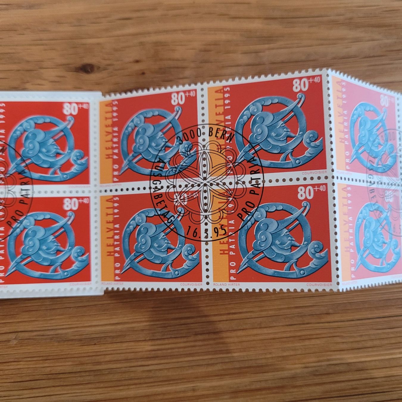 Alle Briefmarken: Markenheftchen Carnet De Timbre Pro Patria 1995 – Gebraucht aus Biel/Bienne von Destockweb 3