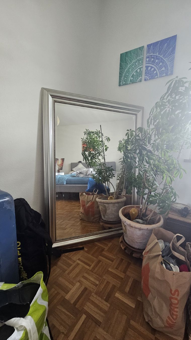 Specchi: Large framed mirror silver used condition – Usato da Zürich venduto da nad_7kbt