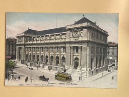 Genève - Hôtel des Postes - Kutschen - Tram !!!