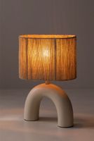 2x Skandinavische Keramik-Tischlampen