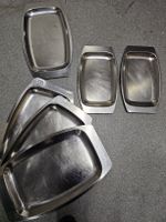 6 edelstahl Serviertabletts/ Tabletts Gastronomie Top