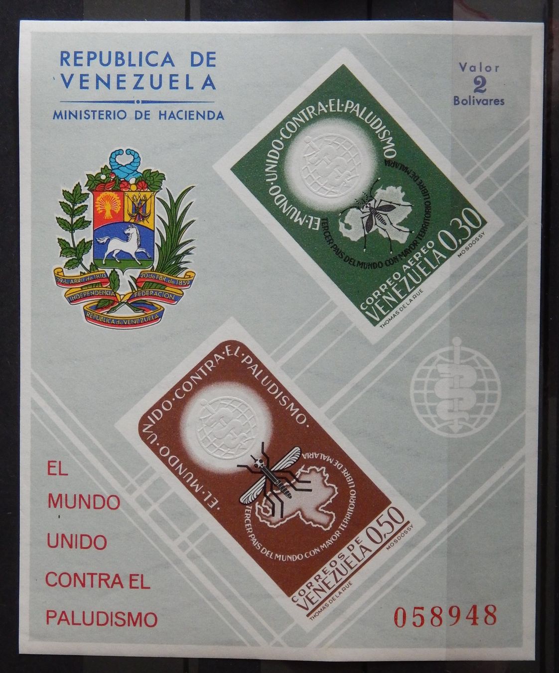 Alle Briefmarken: Venezuela Kat. Block 10 ** 1962 – Gebraucht aus Zürich von Muehlekauf