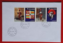 VATIKAN EUROPA SCHWEIZERGARDE ZUSAMMENHÄNGEND FDC 1997