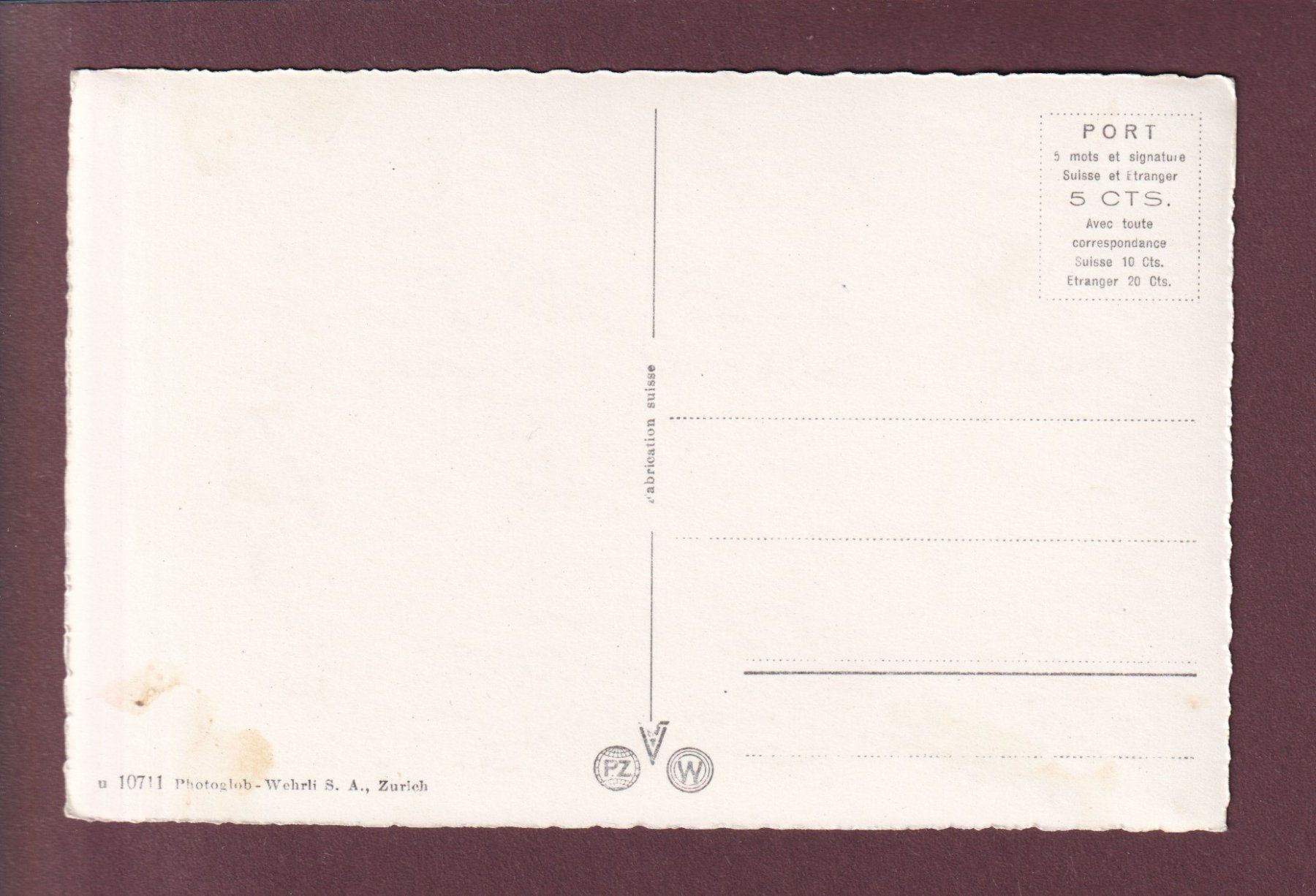Cartoline postali: FLEURIER - Vue générale – Usato da Pully venduto da nicecards 1