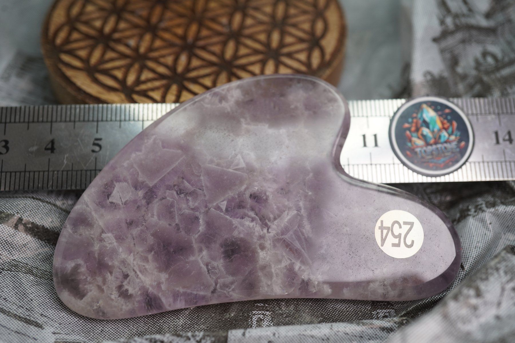 Minerali & Pietre curative: Gua Sha Massage-Stein Amethyst   ab 1.- – Nuovo e nell'imballaggio originale da Eschenbach SG venduto da topstone 2