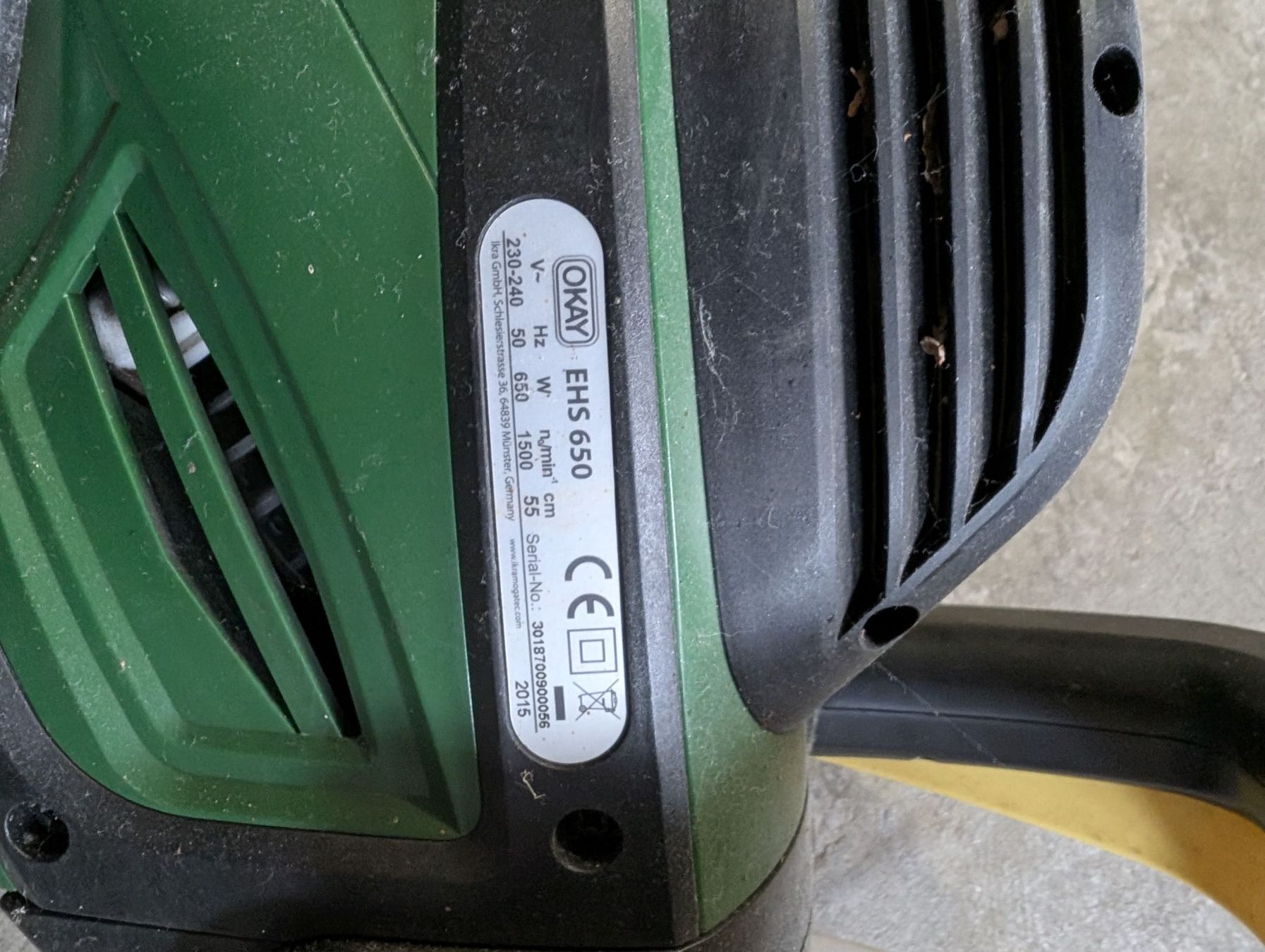 Alle Werkzeuge: Okay Heckenschere EHS 650 elektrisch akzeptabel – Gebraucht aus Gossau SG von Ney12 3
