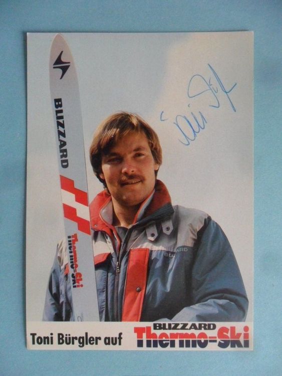 Autogrammkarte Toni Bürgler Blizzard ThermoSki Kaufen auf Ricardo