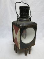 Fund Alt Patina Rar Rostig Kurios Bahnlampe Petrol SBB/DB oä