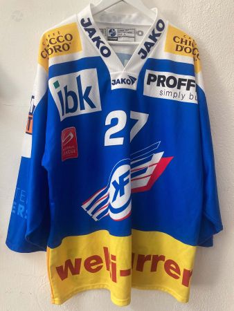 Wick 27 Kloten Flyers EHC Eishockey Trikot Ochsner Hockey XL