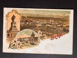 Postkarte Gruss aus Bern Litho 1899  (P168)