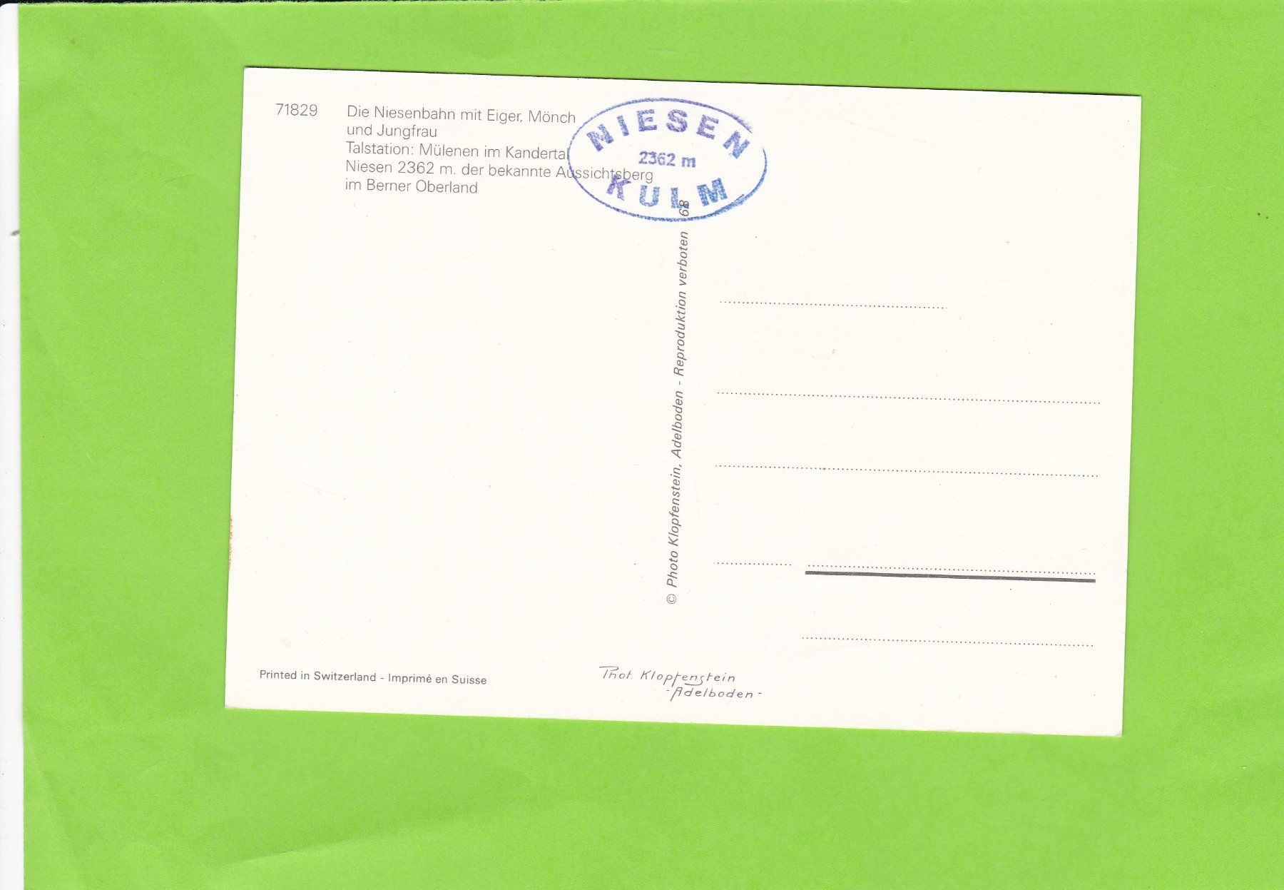 Cartes postales: Niesenbahn – D'occasion à St. Peterzell par neckertal 1