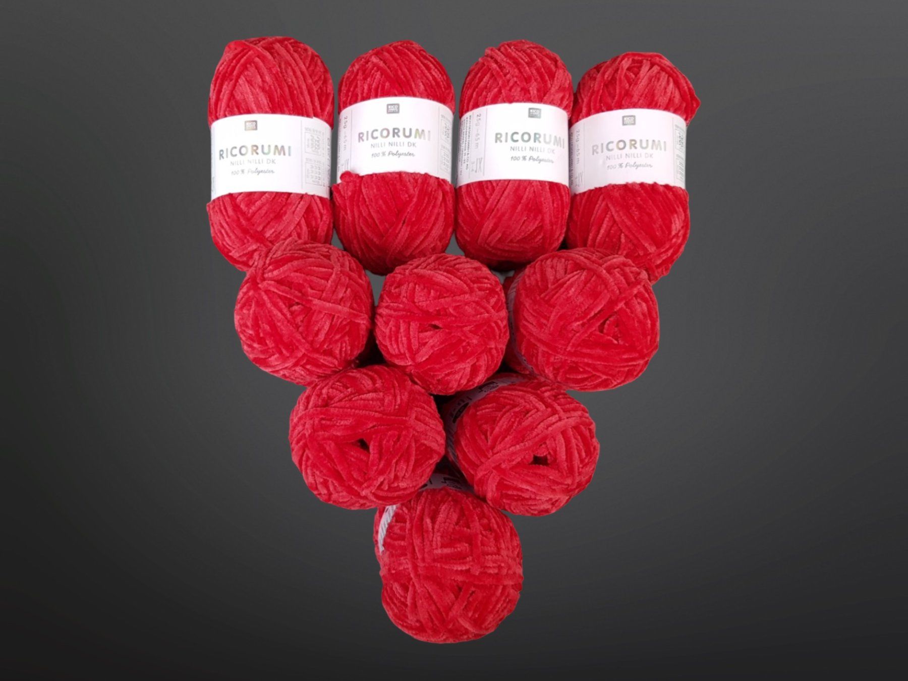 Lana: RICO DESIGN flauschiges Garn Rot 10 Stk. – Nuovo (secondo la descrizione) da Suhr venduto da Restwert_Suhr 3