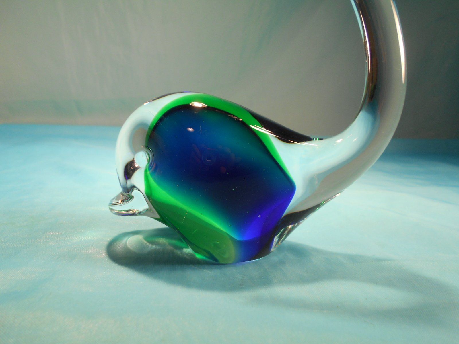 Statuette: Delphin, Glas, blau-grüne Einlage – Nuovo (secondo la descrizione) da Bellach venduto da JingleCherry 1
