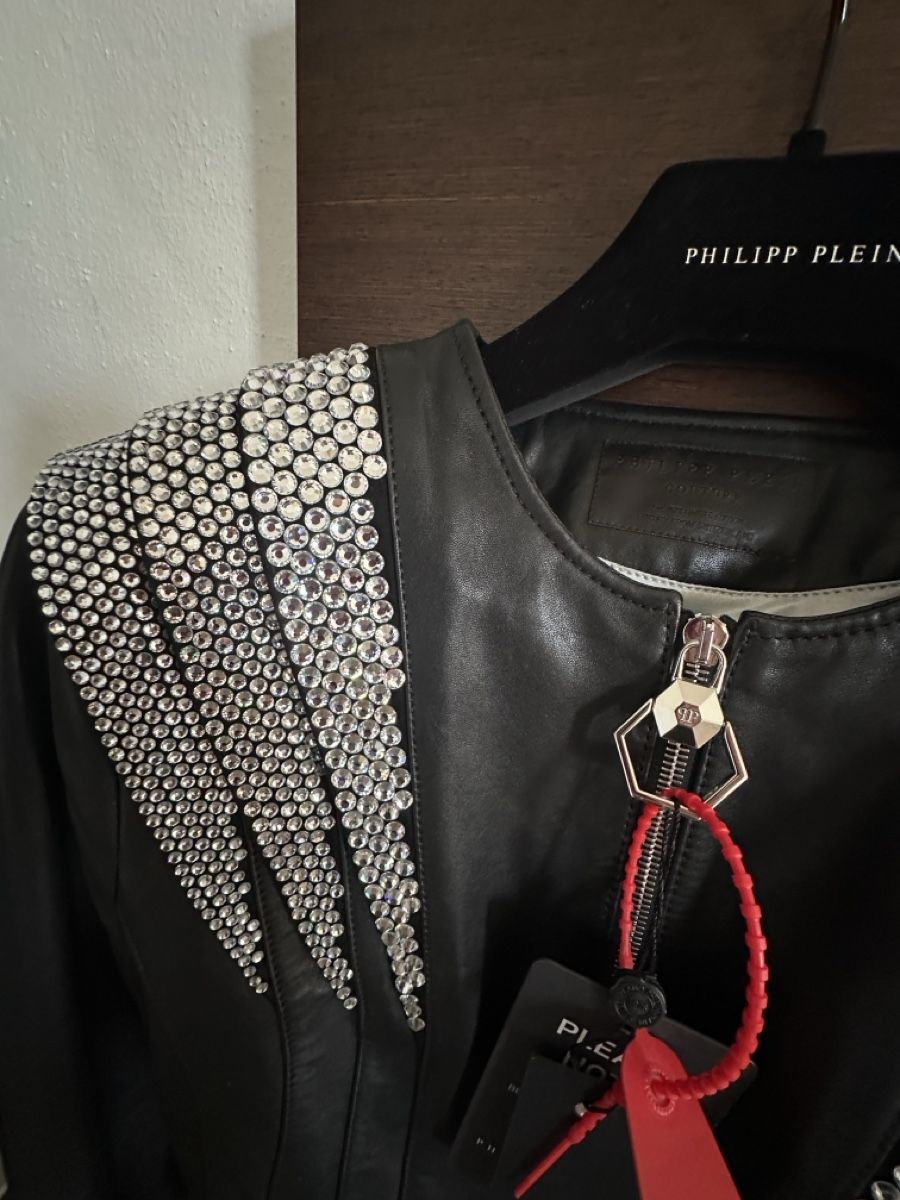 Philipp Plein Giacche: Philipp Plein Lederjacke Crystal Gr. M mit Strass – Nuovo e nell'imballaggio originale da Jonen venduto da dibbern 9
