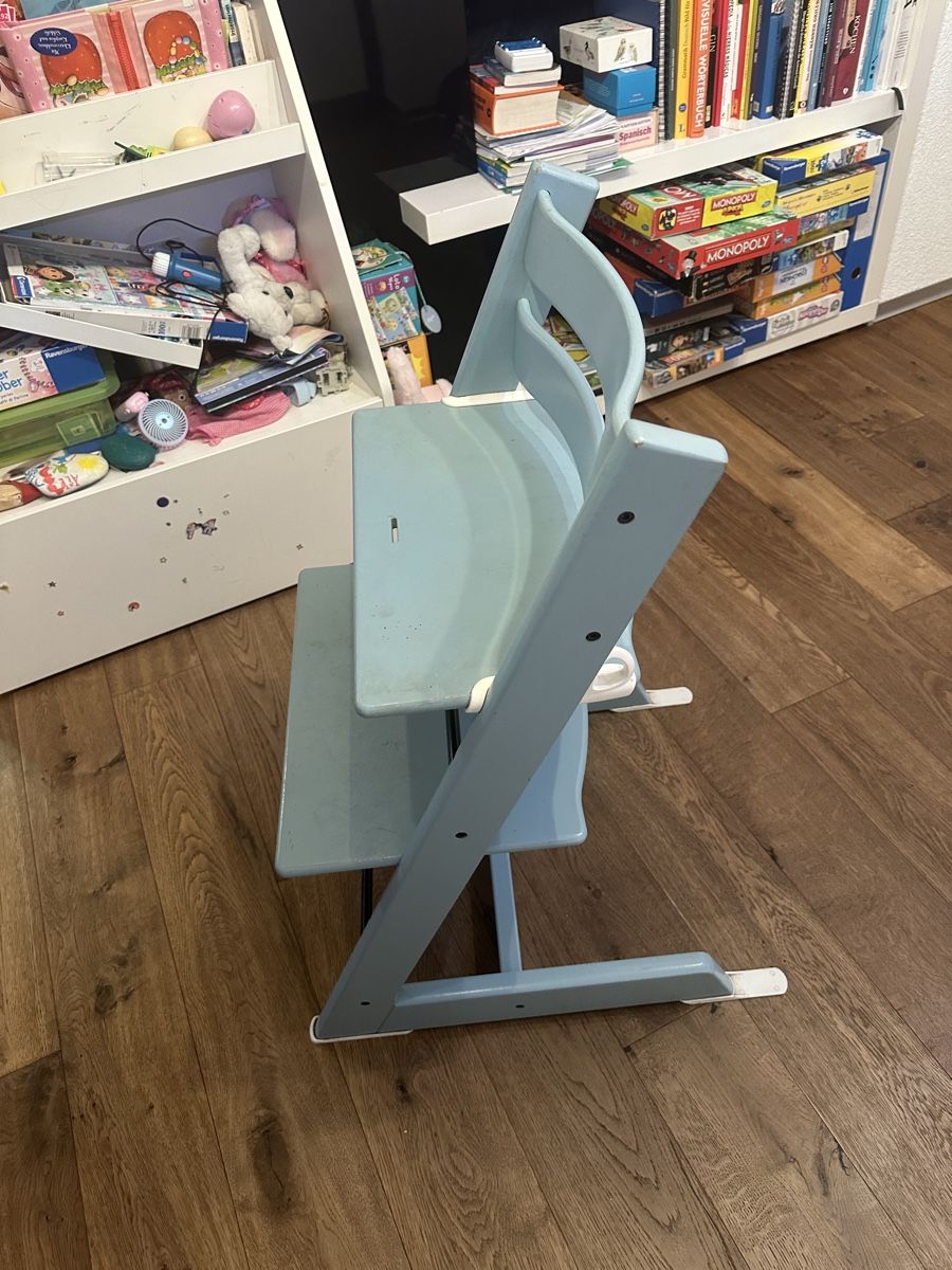 Stokke Hochstühle: Hochstuhl Kinderhochstuhl hellblau gebraucht – Gebraucht aus Wangen an der Aare von jol_82h2 3