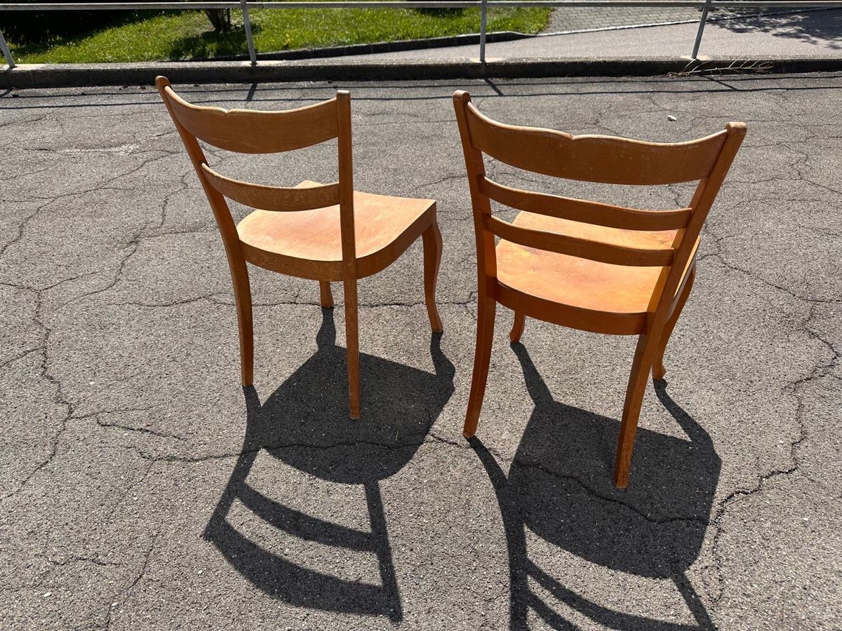 Horgen Glarus Sedie: Deux chaises Horgen Glarus originales – Usato da Moutier venduto da Sparrow2002 1