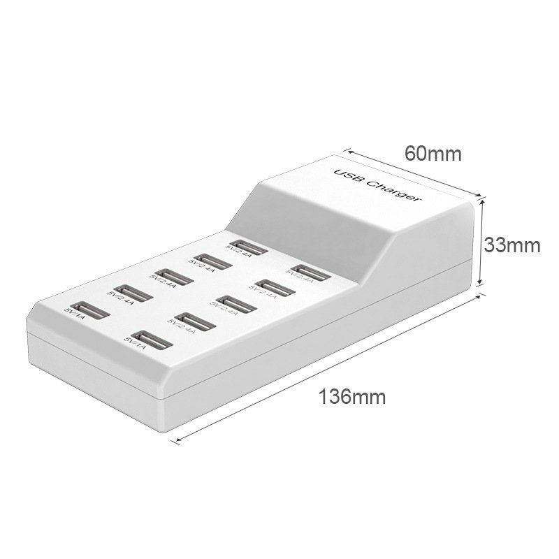 Caricabatterie: USB-Ladegerät 10-Port USB-Ladestation – Nuovo e nell'imballaggio originale da Unterägeri venduto da RmOnline 6