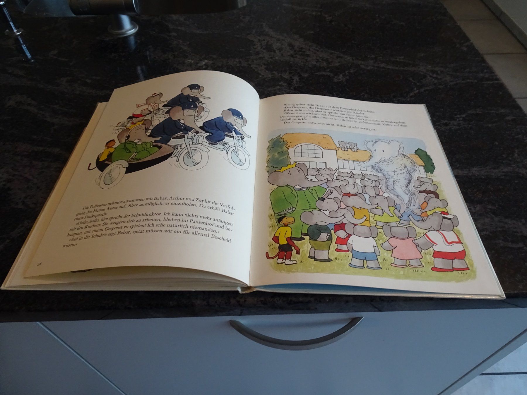 Libri: Babar und das Gespenst, Kinderbuch  Laurent de Brunhoff 1983 – Usato da Zürich venduto da Roulet 8
