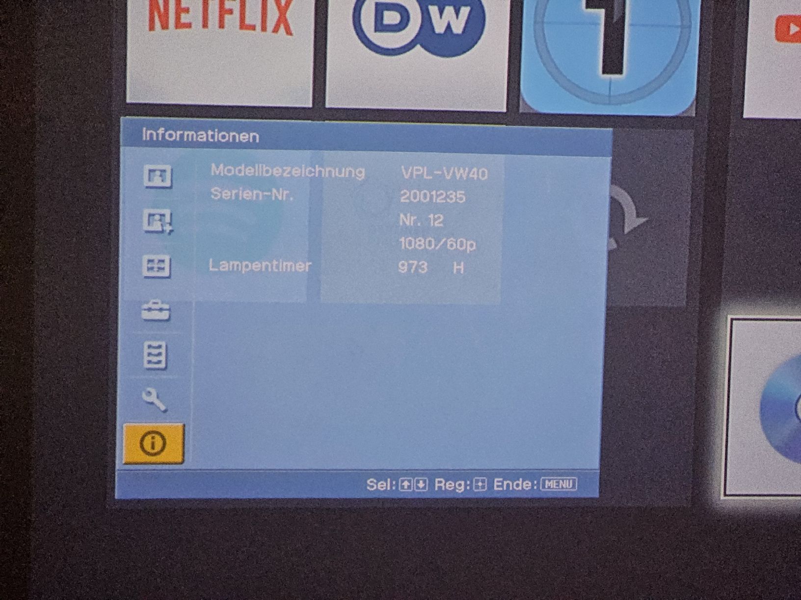 Sony Proiettori: Sony Full HD Beamer VPL-VW40 – Usato da Zürich venduto da Pazzenreich 5