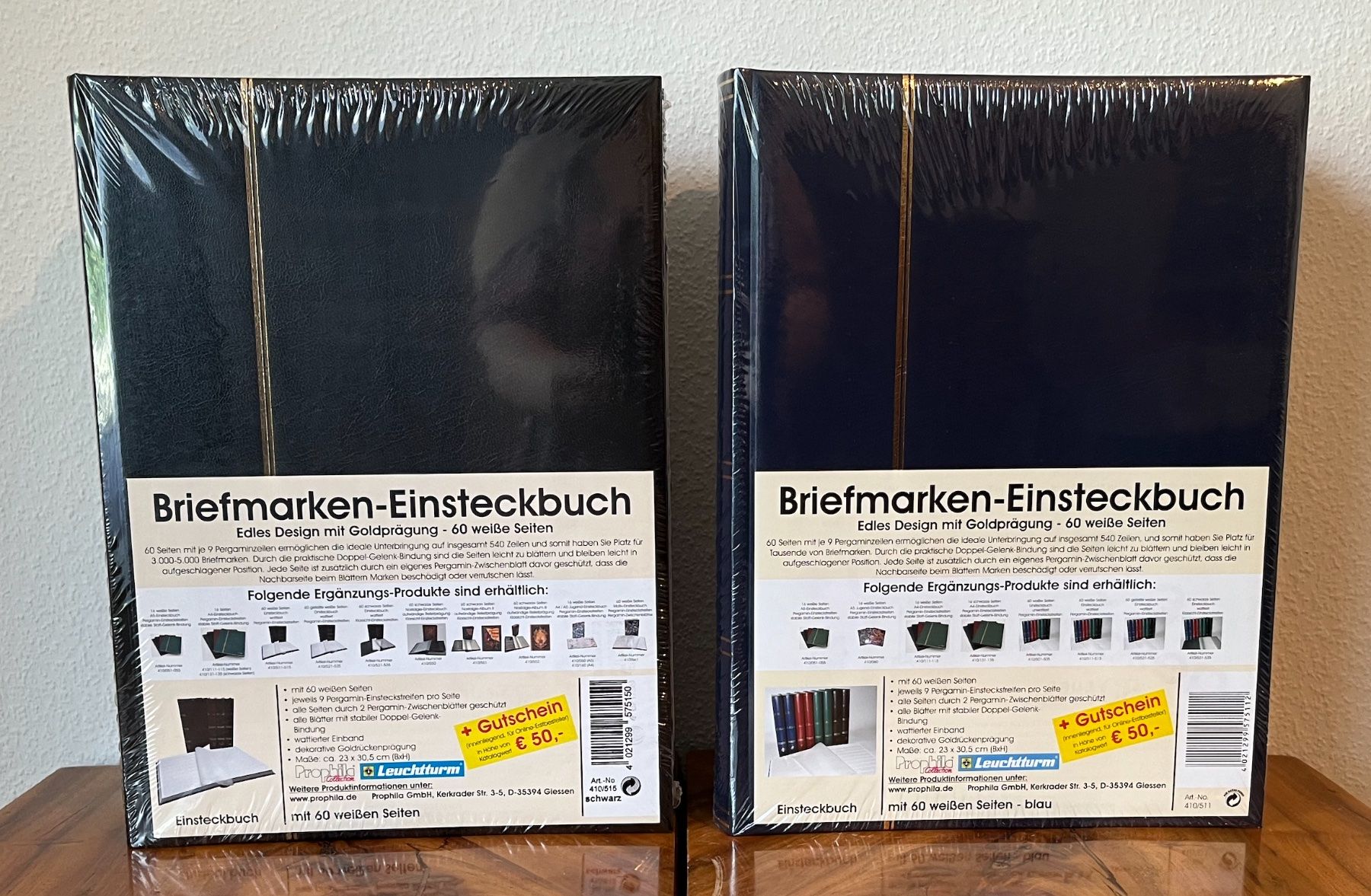 Alben: 4 Originalverpackte Briefmarkenalbum mit 60 Seiten – Neu und originalverpackt aus Allschwil von mar_6plf 1
