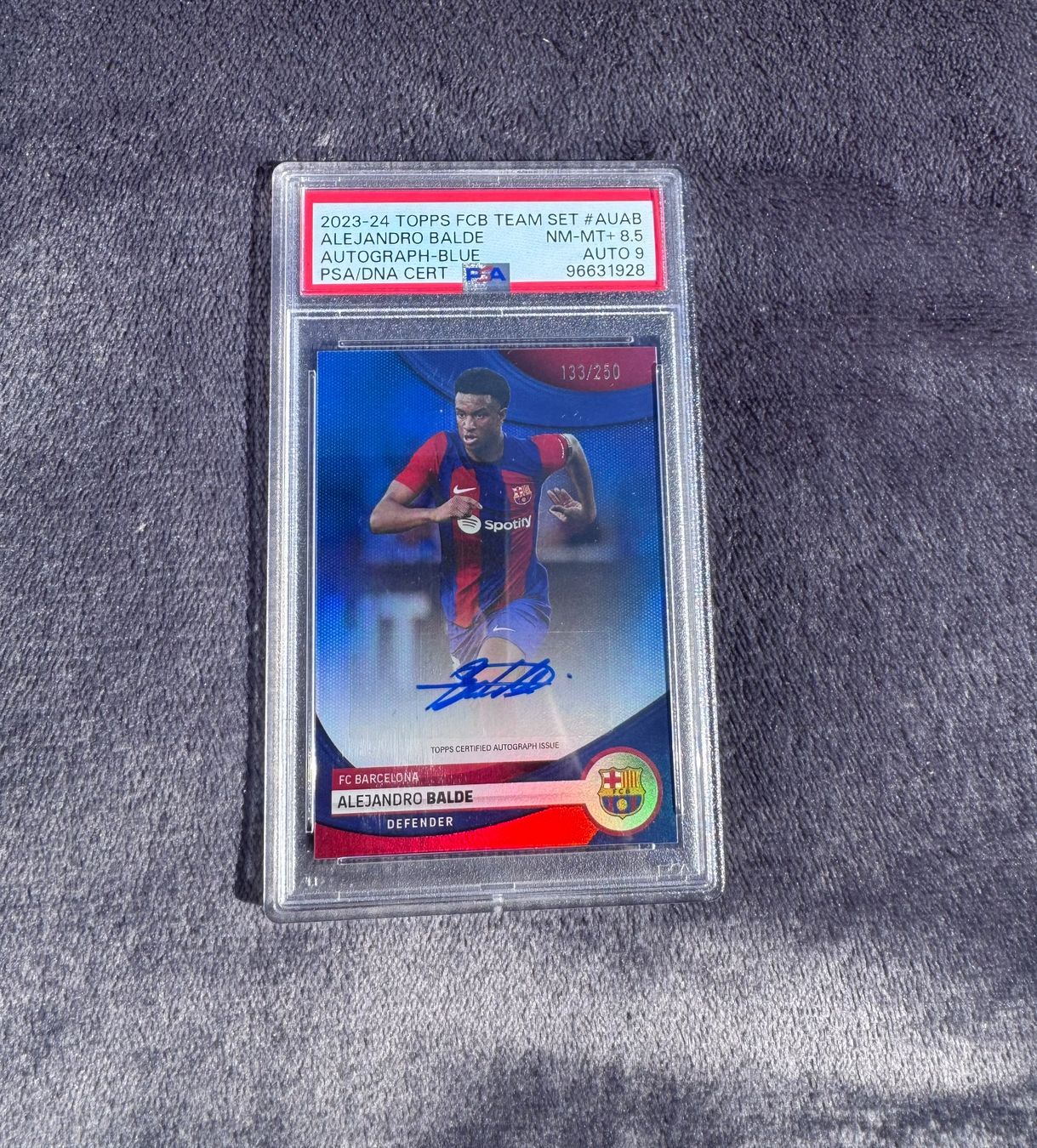 Topps Carte collezionabili: 2023-24 Topps Alejandro Balde Auto /250 PSA 8.5/9 – Usato da Gattikon venduto da Fandiboy