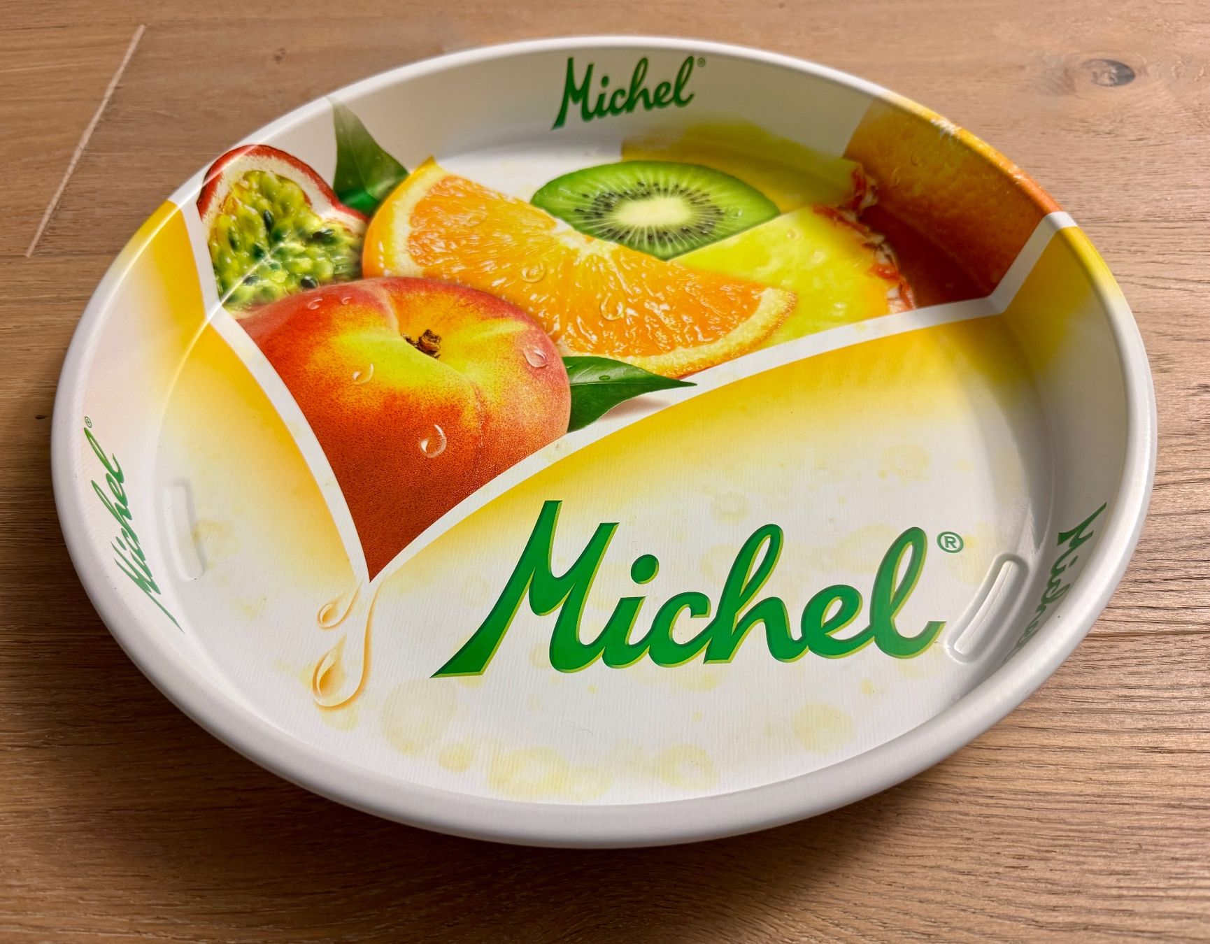 Plateaux: Serviertablett Werbung MICHEL Fruchtsaft – D'occasion à Rothrist par Luckywinner 1