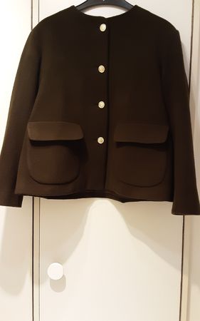 Lis Lareida blazer S, vert olive très foncé, 90%laine