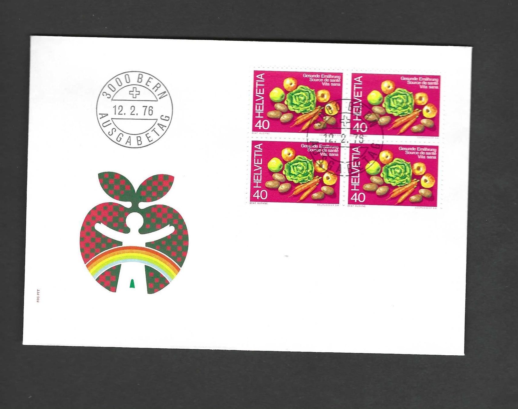 Tutti i francobolli: CH FDC Viereblock 1976 – Nuovo e nell'imballaggio originale da Koblenz venduto da Markenhimmel